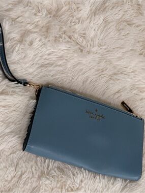Kate spade Blue Double-Zip Wristlet(NWOT)